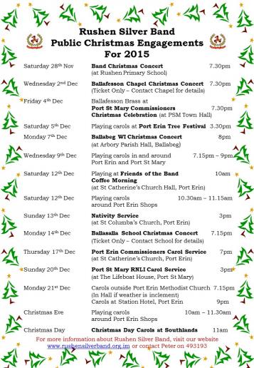 RSB xmas engagements 2015